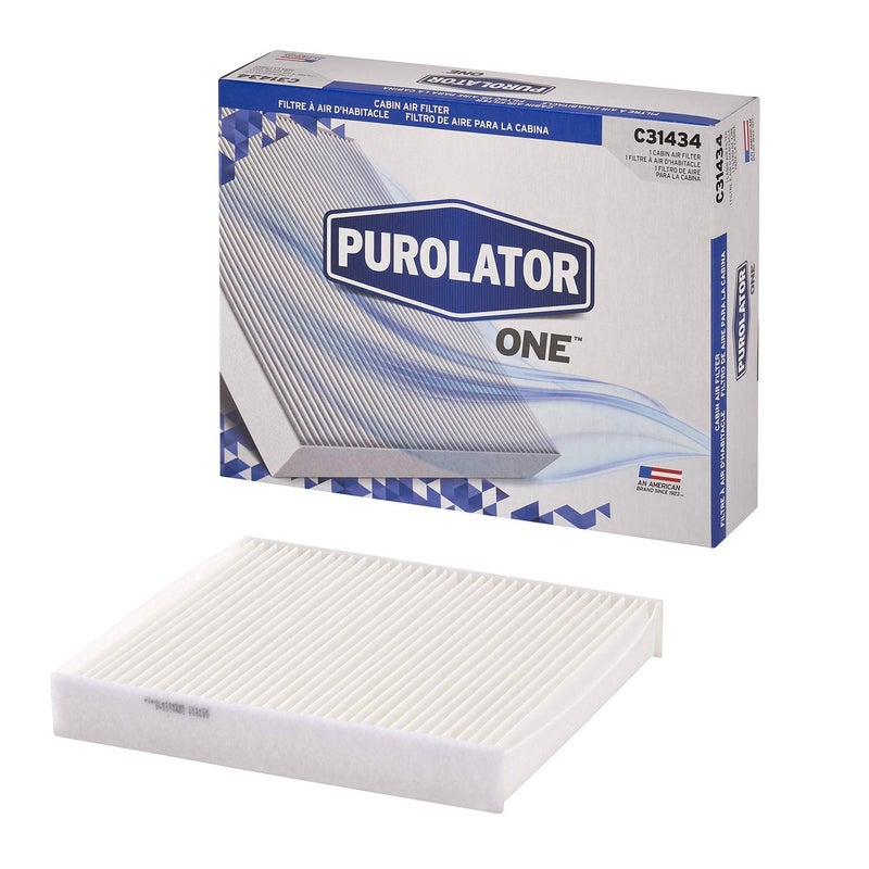 Purolator فلتر هواء المقصورة المتقدم Purolator C31434 PurolatorONE متوافق مع سيارات تويوتا وسوبارو مختارة - Image 1